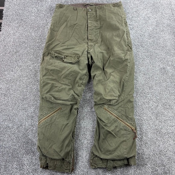 Vintage 40s WW2 USAAF A-9 Flight Pants Size 40 Alpaca Wool Lined